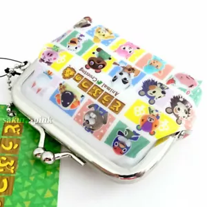 Kiss Lock Coin Purse Case with Keychain Animal Crossing Licensed Nintendo Japan - Picture 1 of 4