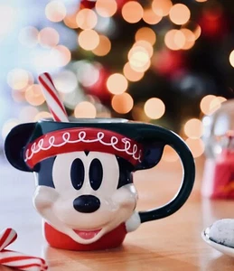*NEW EXCLUSIVE* Disney Parks Mickey Mouse Holiday Mug - Picture 1 of 6