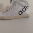 Adidas Hard Court Big Logo Basketball Boots UK 8 White