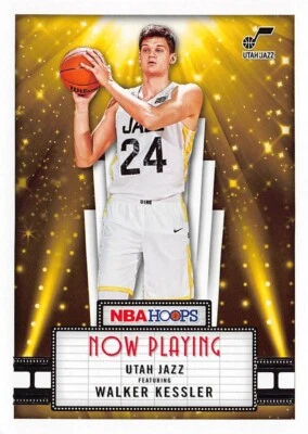 2022-23 PANINI NBA HOOPS (#19) - NOW PLAYING INSERT - WALKER KESSLER RC - Image 1 of 2