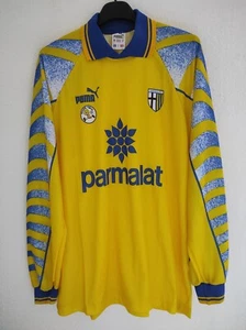 AC PARMA 1995-1996 Parmalat long sleeves camiseta shirt trikot maillot maglia L - Picture 1 of 5