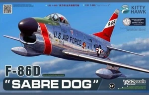 Kitty Hawk 1/32 F86D Sabre Dog USAF Fighter #32007 📌USA📌Sealed - Picture 1 of 2