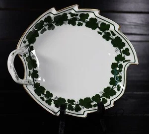 Hojas de vid Meissen con cuenco de hoja de porcelana dorada 23 x 19,5 cm #V3#AK - Imagen 1 de 8