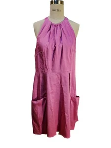 Jessica Simpson Pink Halter Dress With Pockets Size 14 New - Bild 1 von 8