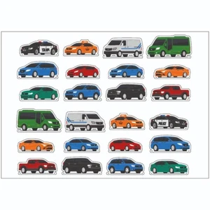 Land Cars Vans Sticker Sheet Decal Vehicles Wall Self Adhesive Vinyl A4 PS0188 - Picture 1 of 1