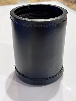 JUMBO SIZE LEATHER DICE CUP BAR QUALITY COMMERCIAL GRADE SHIPS FREE  FREE DICE! - Image 1 of 4