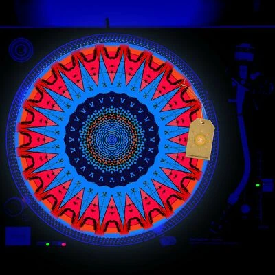 Aztec God Turntable Slipmat GLOW BLACKLIGHT 12 inch for DJ Vinyl LP - Image 1 of 2