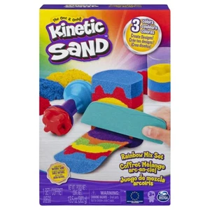 Kinetic Sand Rainbow Colour Mix Set & Accessories With 3 Colours - Spin Master - Picture 1 of 8