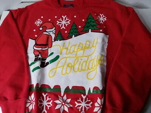🎅American Rag Herren Happy Holidays Sweatshirt~Ugly Cute Christmas Sweater~Size M - Bild 1 von 7