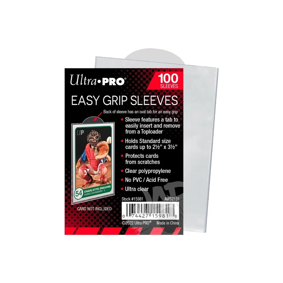 ULTRA PRO Easy Grip Sleeves Standard Size Transparent (100)