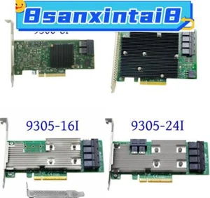 LOT LSI 9300-8I 9300-16I 9305-16I 9305-24I mode informatique HBA JBOD+SFF-8643 À SATA/SAS - Photo 1/12