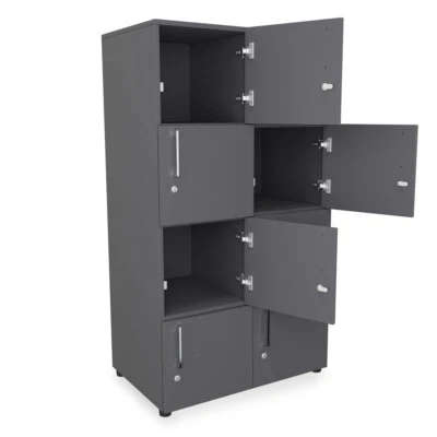 Holzspind Umkleidespind Schließfach Garderobenschrank 8-10 Schließfächer  - Bild 1 von 4