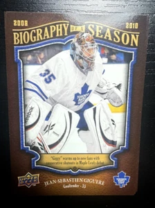 2009-10 Upper Deck Biography of a Season #BOS24 Jean-Sebastien Giguere - Leafs - Picture 1 of 2