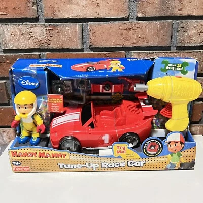 Disney Handy Manny Tune Up Race Car 2009 Fisher Price - Image 1 of 4