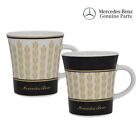 Oryginalny zestaw kubków do kawy Mercedes Benz kolekcja porcelana białe złoto 300ml KAHLA