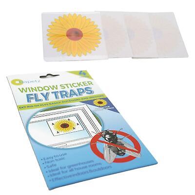 Fly Trap Window Stickers Sticky Sunflower Insect Bug Flies Killer Catcher • 2.79£