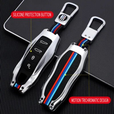 Keyring Case Fob Shell Holder For Porsche 911 918 Cayman Macan Panamera Boxster - image 1 of 4