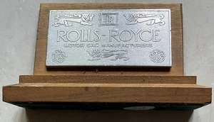 Insignia Rolls-Royce Motor Car Manufacturers RR placa de automóvil - Imagen 1 de 2