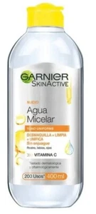 NEW Garnier Skin Express Active Agua Micelar Aclara Tono Uniforme Vitamina C - Picture 1 of 3