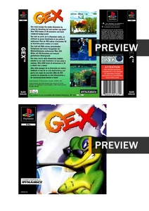 GEX - Cover intarsiata di ricambio per PlayStation PS1 anteriore posteriore - Foto 1 di 3