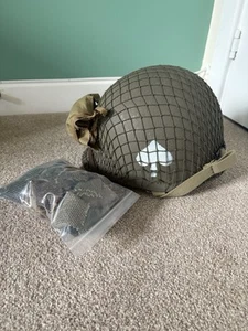 WW2 101st Airbourne Ml Paratrooper Helmet - Picture 1 of 3