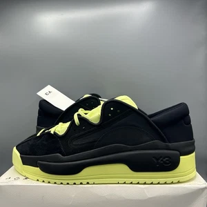 Adidas Y-3 Hokori 2 Tenis Negro Semi Congelado Amarillo Zapatos Informales Reino Unido 12 UE 47 - Imagen 1 de 17