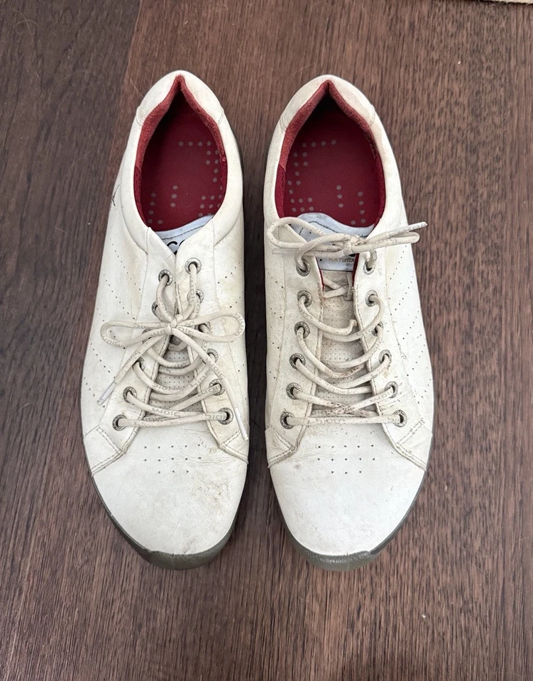 Ecco Biom Hybrid Golf Shoes Men's 10 44 WhiteYak Leather Spikeless Sneakers - Image 1 of 4