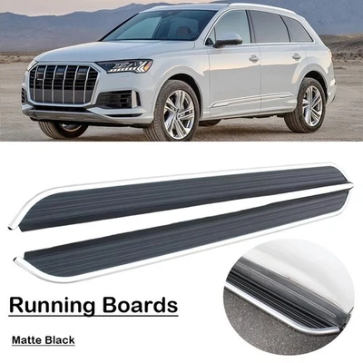 estriberas peldaños laterales barras Nerf aptas para Audi Q7 4M 2016-2025 con soportes Foto 1 de 4