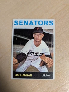 1964 Topps Jim Hannan Senators Baseball 261 - Bild 1 von 2