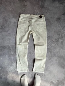 MONCLER Men's Denim Pants Pantalone Cotton White Size 30 Italy - Picture 1 of 18