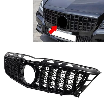 GTR Style Front Bumper Grille For Mercedes Benz CLS Class W218 11-14 Black US - Imagem 1 de 4
