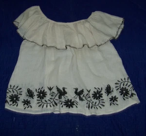 W's Ivy Jane Leinen Pullover Oberteil mit Stickerei Vögel / Schmetterlinge - Übergröße - Bild 1 von 14