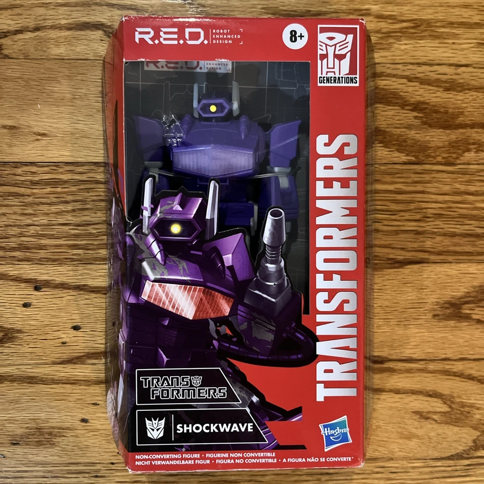 Transformers R.E.D. 2022 DECEPTICON SHOCKWAVE FIGURE Robot Enhanced RED Walmart - Image 1 of 4