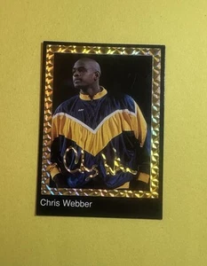 Chris Webber National Sports Convention Promo 1994 Gold Refractor Auto - Picture 1 of 2