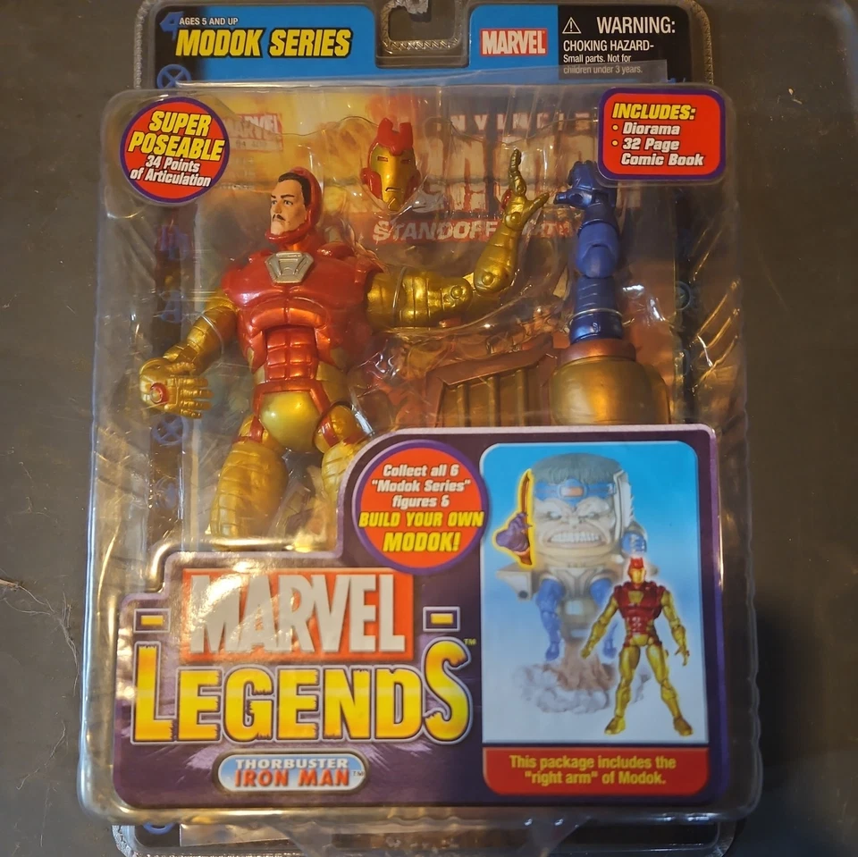 ToyBiz Marvel Legends Thorbuster Iron Man Modok Series Sealed - Image 1 of 1