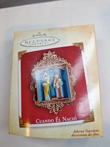 Hallmark 2004 Cuando El Nacio When he was born Keepsake Christmas Ornament DV156 - Picture 1 of 6