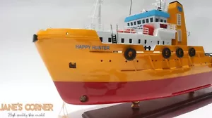 HAPPY HUNTER Bergungsschlepper 82 CM - Modellboot aus Holz - hochwertig - Bild 1 von 18