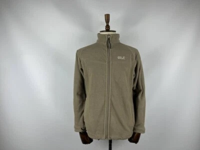 Jack Wolfskin Brown Full Zip Fleece Jacket Size XL Foto 1 de 4