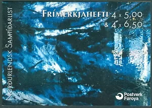 Folleto de Arte de Hoy de las Islas Faroe H24 (Scott 417a), en muy buen estado, - Imagen 1 de 1