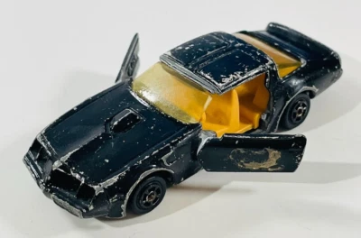 Vintage The ERTL Pontiac Turbo Firebird Trans Am Black Doors Open Diecast Korea - Image 1 of 4