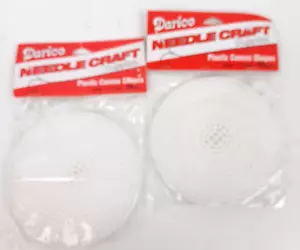 Darice Plastic Canvas 4.5" Crafty Circles Blanks Needlework Supply 2 pk of 10Pc - Picture 1 of 4