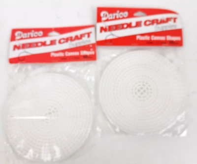 Darice Plastic Canvas 4.5" Crafty Circles Blanks Needlework Supply 2 pk of 10Pc - Image 1 of 4