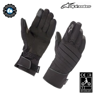 Alpinestars SR-3 v2 Drystar Waterproof Motorcycle Scooter Gloves Textile Black - Picture 1 of 4