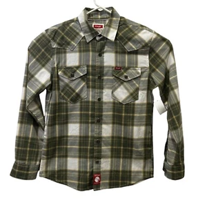 Wrangler Green Plaid Shirt/Jacket Slim Fit NWT - Picture 1 of 2