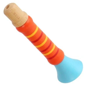 SmallFoot - Trompette Colorée Orange - Jouet Bois - 10695-O - Photo 1/2