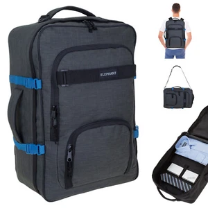 Rucksack Handgepäck Rucksack IATA Herren Elephant Travel Fly 13029 Anthrazit - Bild 1 von 24