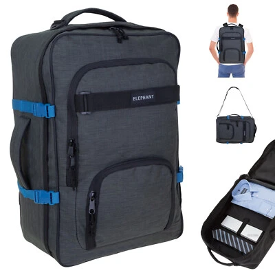 Rucksack Handgepäck Rucksack IATA Herren Elephant Travel Fly 13029 Anthrazit - Bild 1 von 4