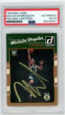 2016-17 Panini Donruss #179 Malcolm Brogdon Signed Card PSA/DNA Slabbed