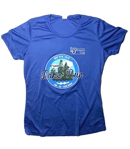 Camicia Sport Tek Manica Corta Lake Run Blu Donna Taglia S - Foto 1 di 2
