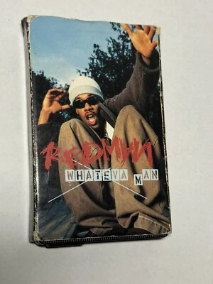 Redman Whateva Man Cassette Tape Single 2 tracks 1996 Rush Associated Records - Image 1 of 4